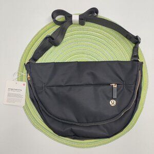 Lululemon All Night Festival Bag 5L - Black w/ Gold Hardware Crossbody Sling